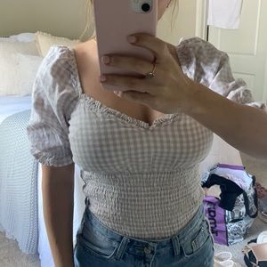 Abercrombie Puff Sleeve Shirt